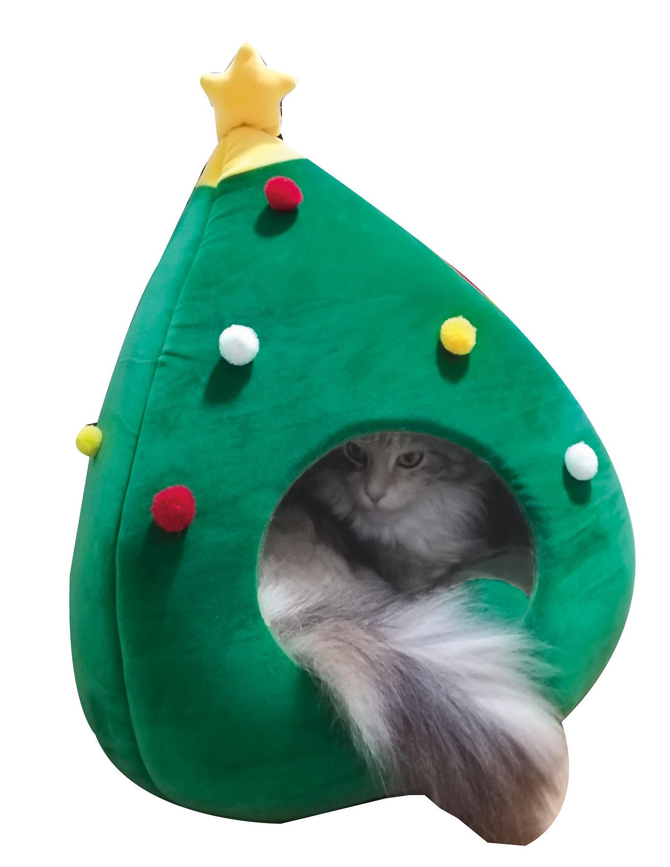 Croci propone un cuscino a forma di albero di Natale per cani e gatti