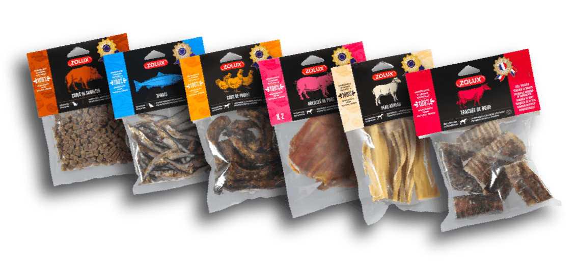 Snack pour chiens Zolux dried pig ear Viande de bœuf 600 g