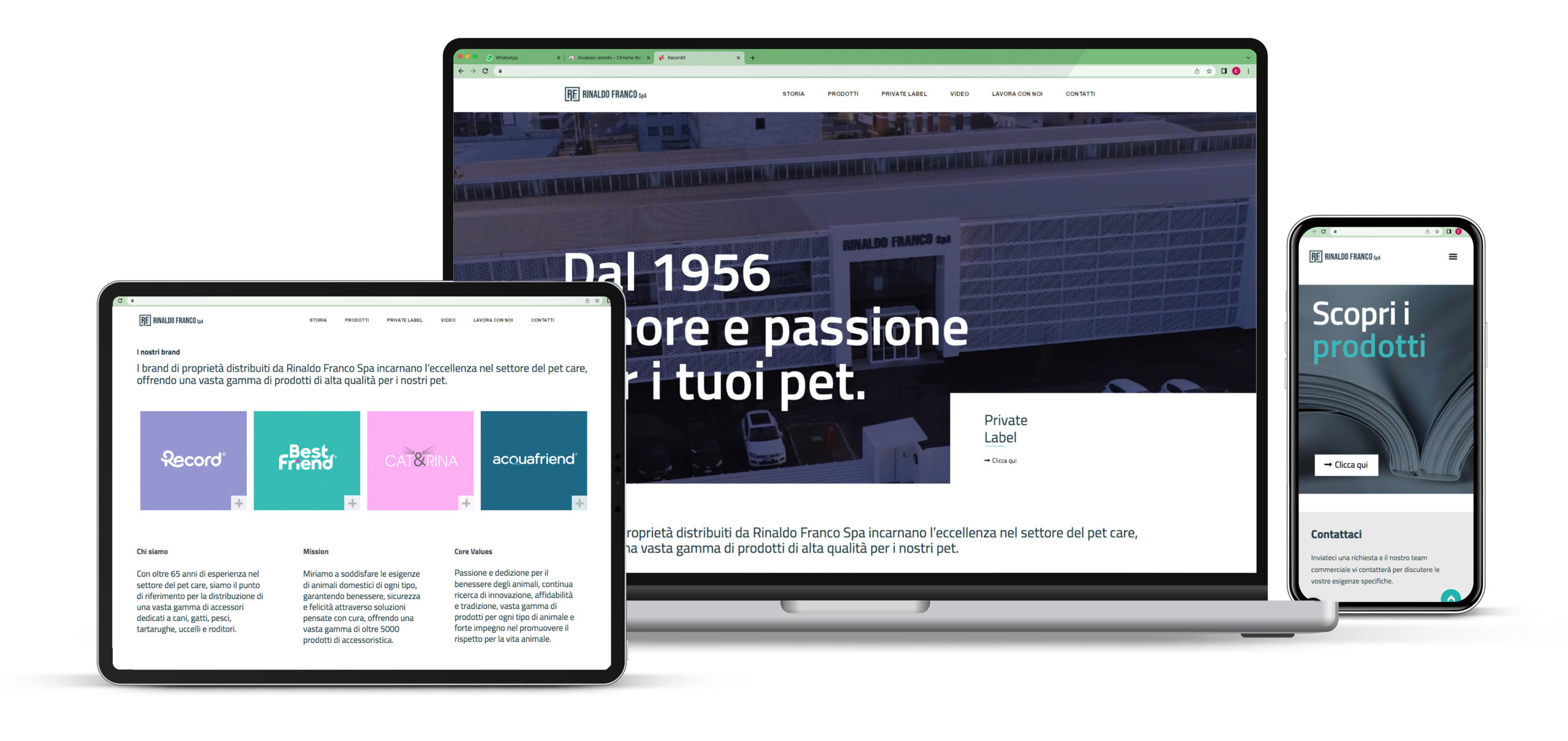 È online il nuovo sito corporate dell’azienda di pet care Rinaldo Franco